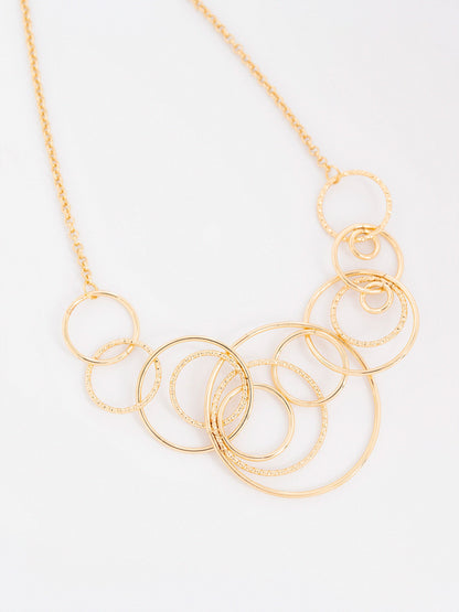 Multi-Circle Pendant Necklace