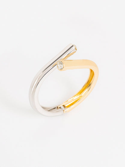 Two-tone Open Bracelet