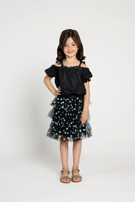 Embellished Top & Skirt (MMB-S49)