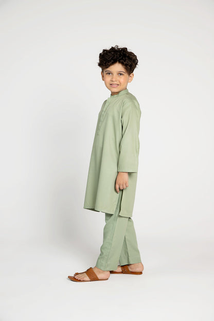 Green Kurta Set (MSKZB-025)
