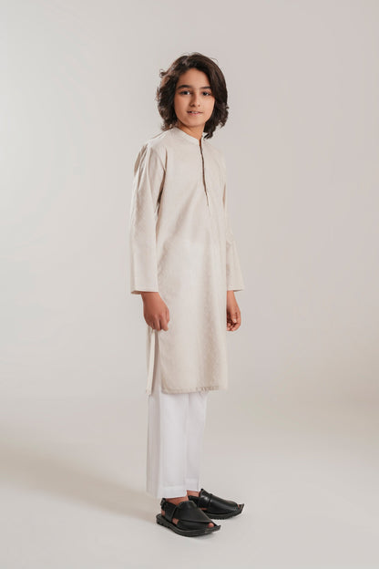 Beige Embroidery Kurta (KZ-531)