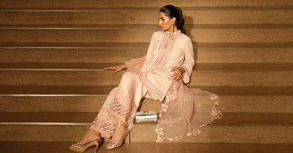 3 Piece Embroidered Georgette Suit