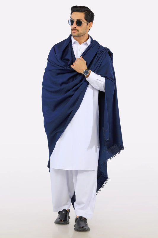 Blue Men's Shawl