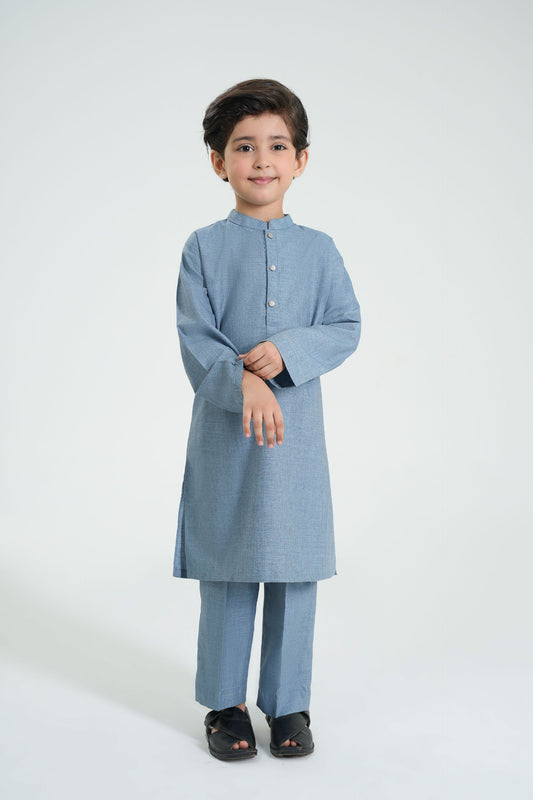 Kurta With Embroidery & Trousers (MSFBSK-871)