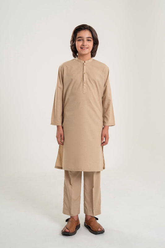 Kurta With Embroidery & Trousers (MSFBSK-874)