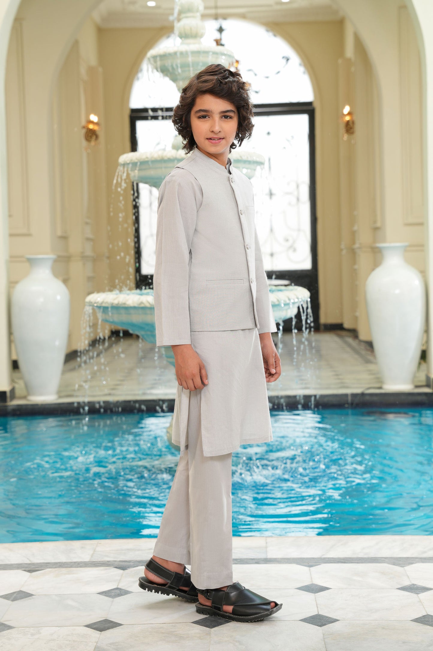 Kurta With Waistcoat & Trousers (MSFBSKW-04)