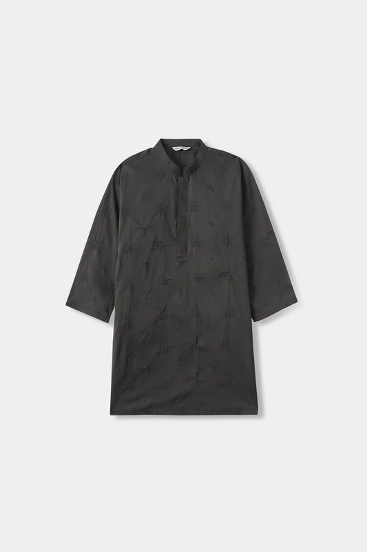 Charcoal Embroidery Kurta (MSKZ-32)