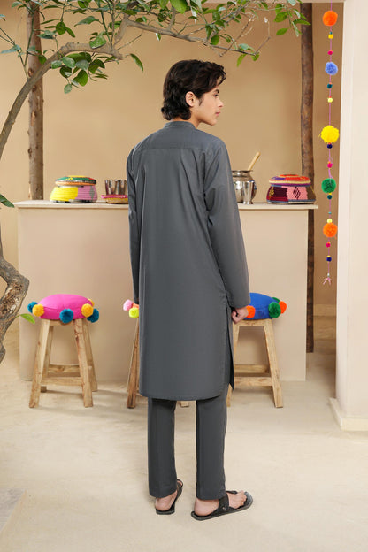 Charcoal Kurta Set (MSKZBS-01)