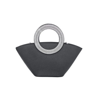 Black Fancy Hand Bag P24324