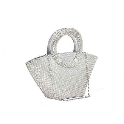 AB Silver Fancy Hand Bag P24324
