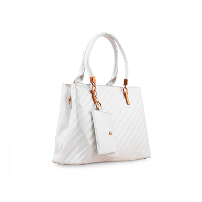 White Formal Hand Bag For Ladies P36153