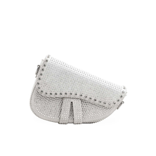 White Fancy Hand Bag P36200