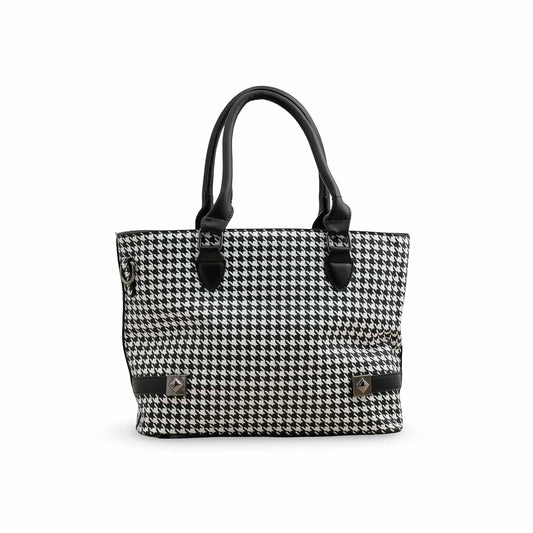 Blkwht Formal Hand Bag P36274