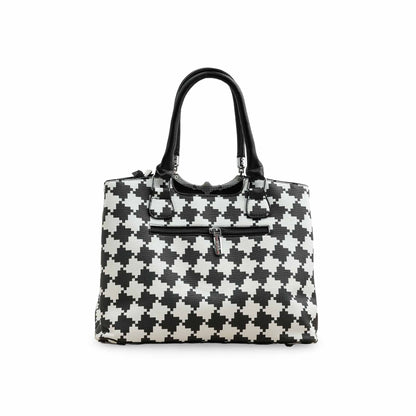 Blkwht Formal Hand Bag P36282