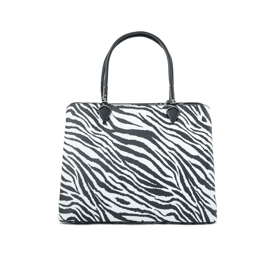 Blkwht Formal Hand Bag P36290