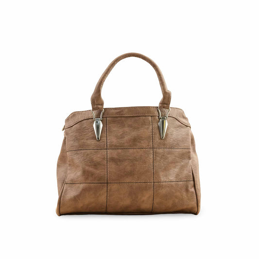 Khaki Formal Hand Bag For Women P36350