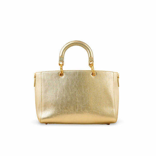 Golden Formal Hand Bag For Ladies P55739