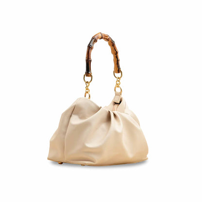 Cream Women Formal Hand Bag P55819