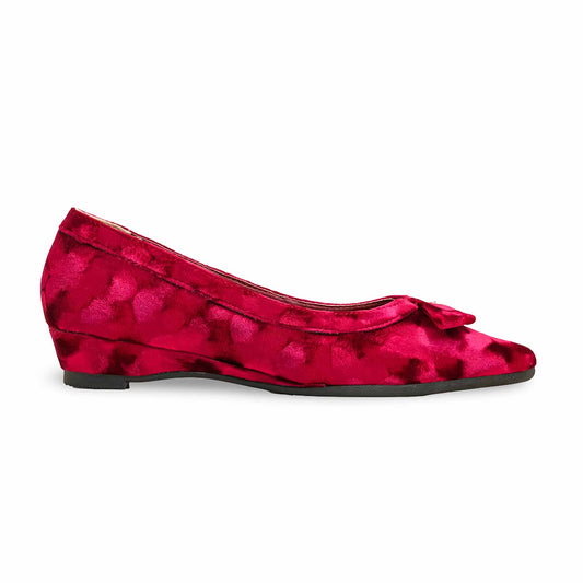 Maroon Women Pumps WN1248