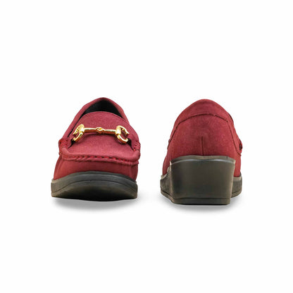 Maroon Moccasin For Ladies WN4529