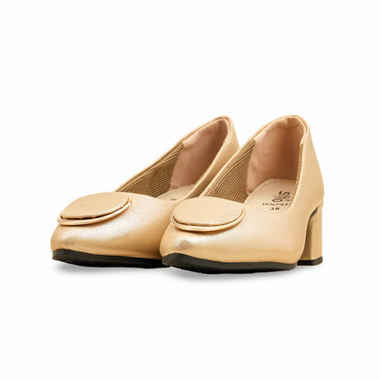 Golden Court Shoes For Ladies WN7537