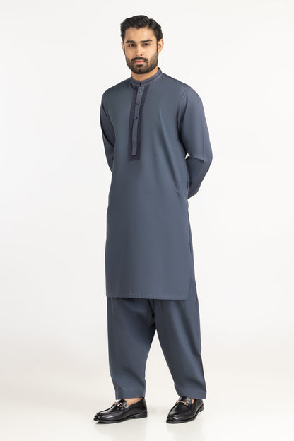 Regular Fit Embroidered Suits KP-EMB25-004